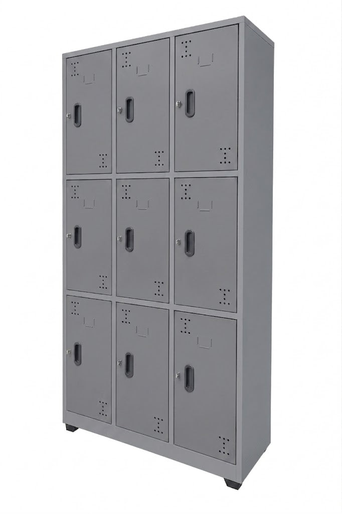 LOCKER METALICO 9 PUERTAS