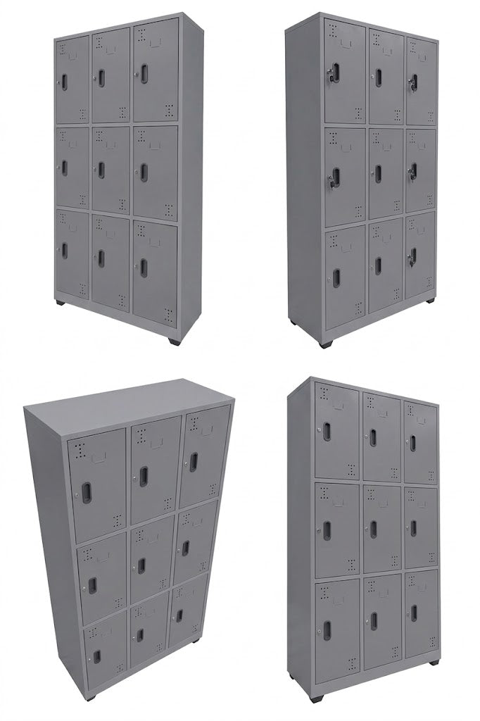 LOCKER METALICO 9 PUERTAS